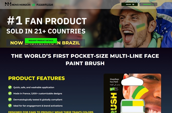 Fanbrush&copy; est distribué en Amérique Latine