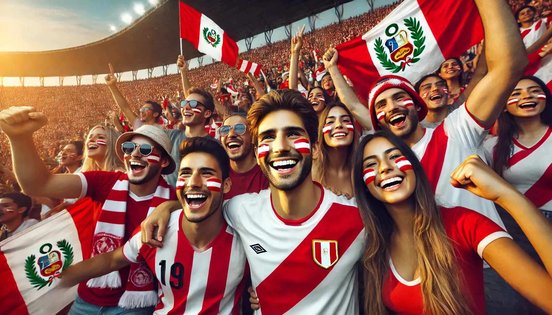 Fan face paint in PERU