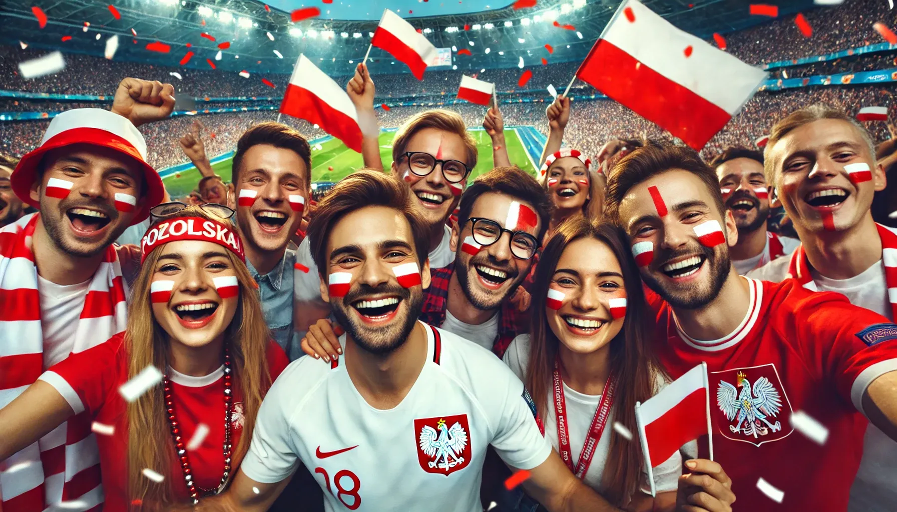 Fan face paint in POLAND